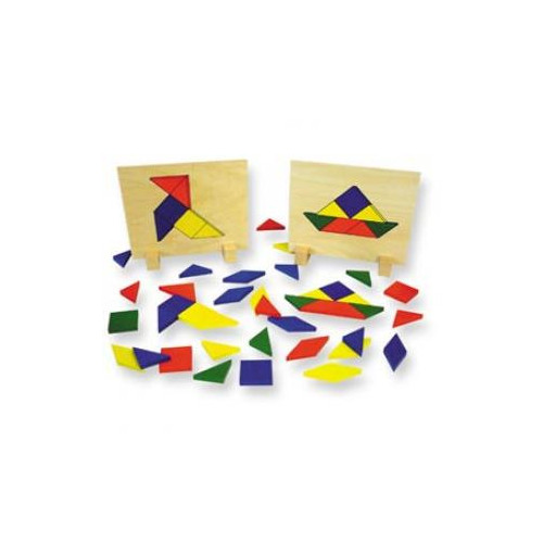 MOSAICO. 68 PIEZAS+8 PLANTILLAS