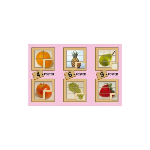 6 PUZZLES FRUTAS 4-6-9