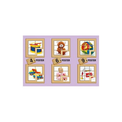 6 PUZZLES JUGUETES 4-6-9