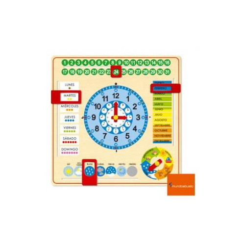 RELOJ CALENDARIO CASTELLANO