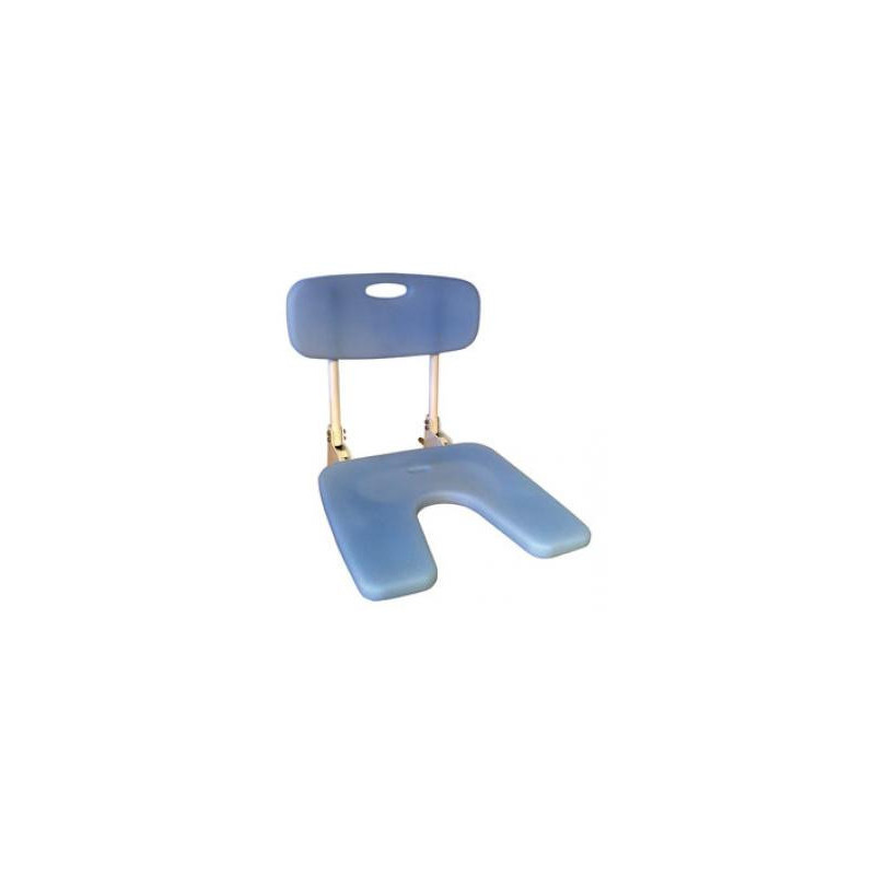 ASIENTO ABATIBLE DE DUCHA DE ACERO INOXIDABLE CON