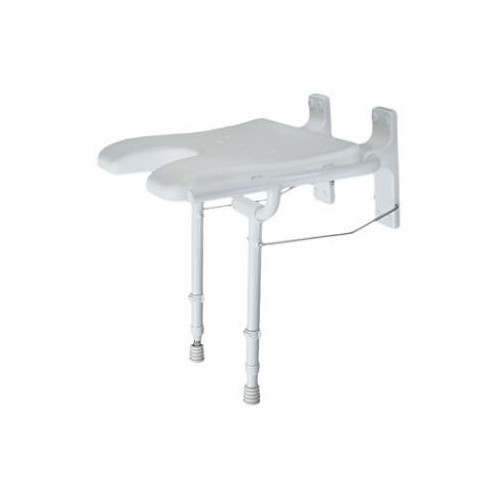 ASIENTO DE DUCHA PLEG.CON PATAS. ALUMINIO