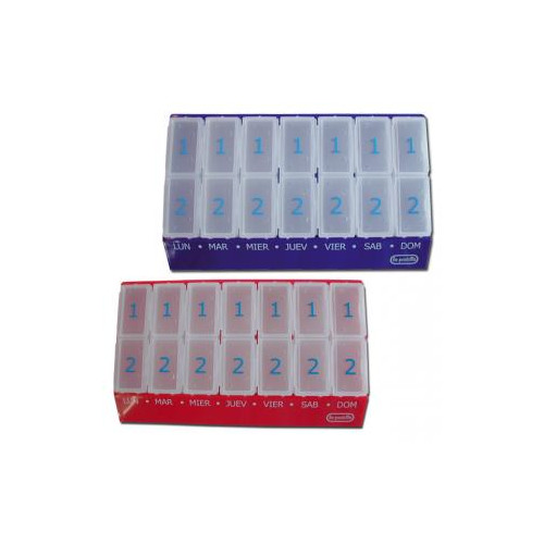 PASTILLERO SEMANAL (2 tomas dia) con números