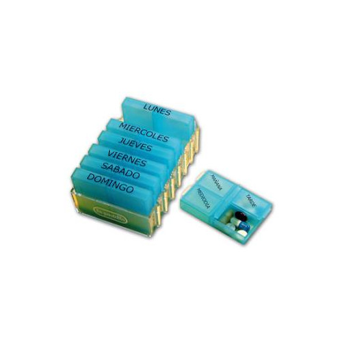 Pastillero Semanal (4 Tomas Día) Cuadrados