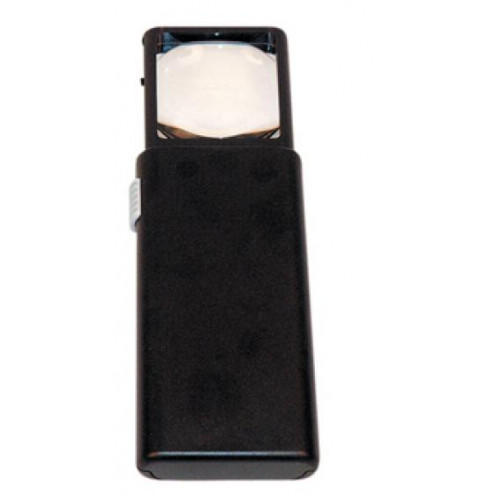 LUPA RETRÁCTIL CON LUZ 36x40mm. 5 AUMENTOS