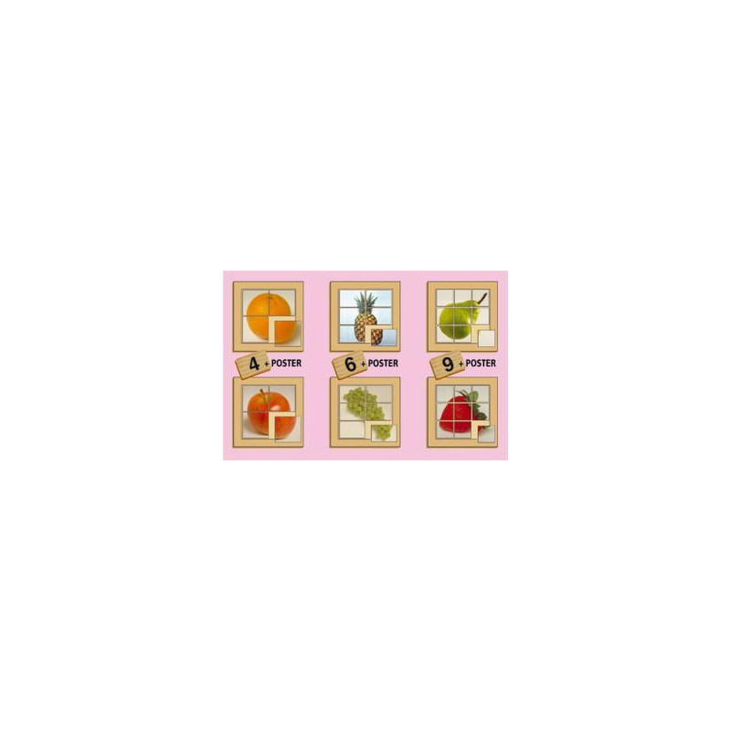 6 PUZZLES FRUTAS 4-6-9