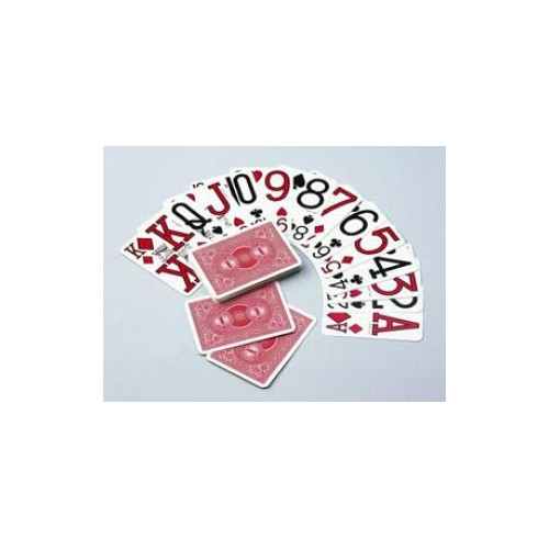 BARAJA DE CARTAS CON NÚMEROS GRANDES (AMERICANA)