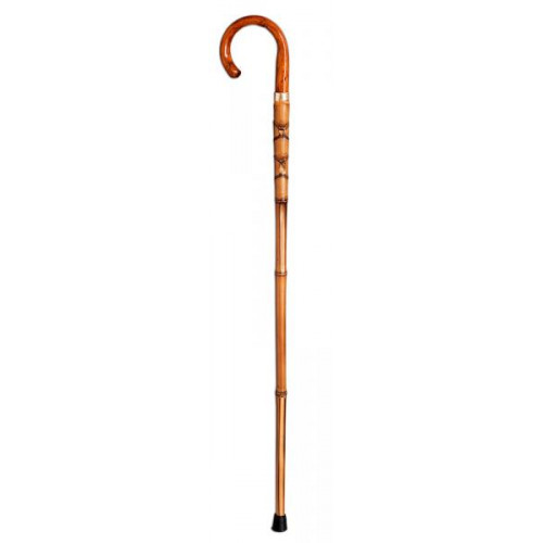 MULETILLA PUÑO MADERA SOFLAMADA, CAÑA BAMBU