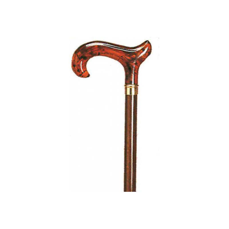 Muletilla PuÑo Loro Transparente, CaÑa MarrÓn