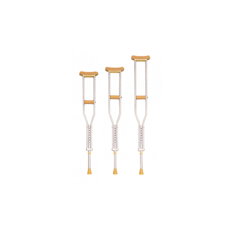 BASTON AXILAR DOBLE REGULACIÓN DE ALUMINIO.