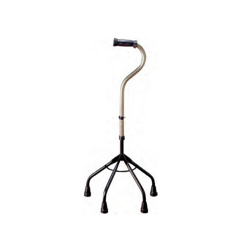 CUADRIPODE DE ALUMINIO CON PUÑO MULETILLA