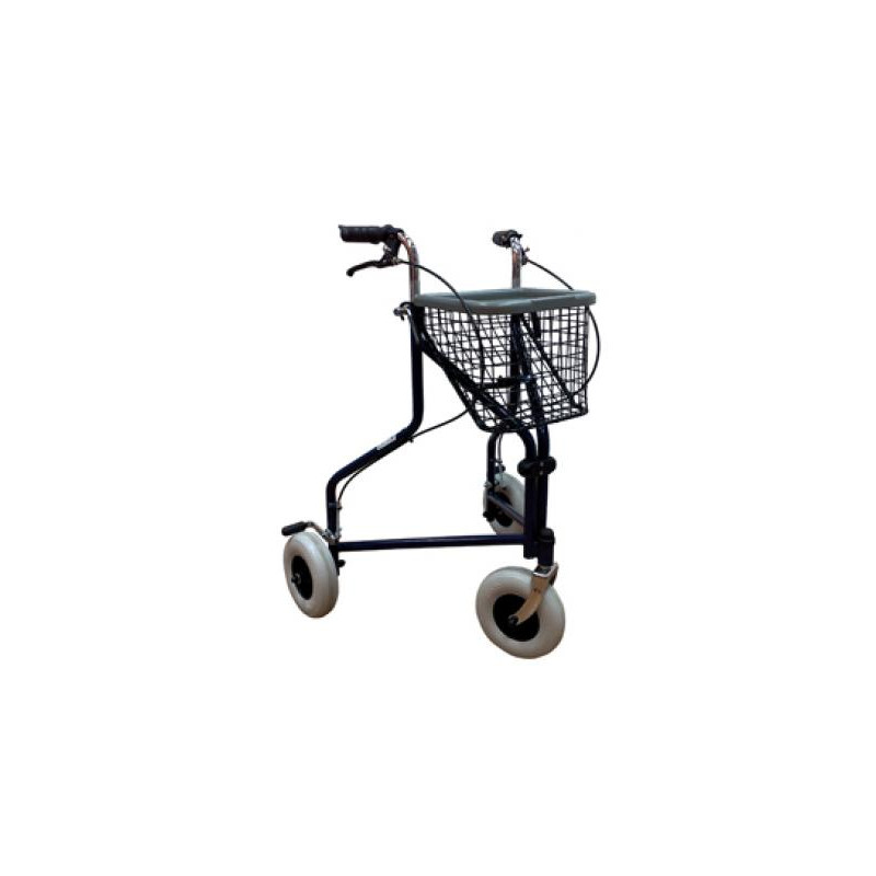 ANDADOR 3 RUEDAS "DELTA", PLEGABLE (FRENOS)