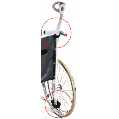 SUJETA MULETILLAS A SILLA DE RUEDAS