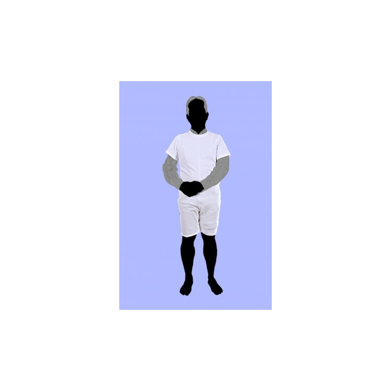 PIJAMA CORTO CREMALLERA ENTREPIERNA 100%ALG.