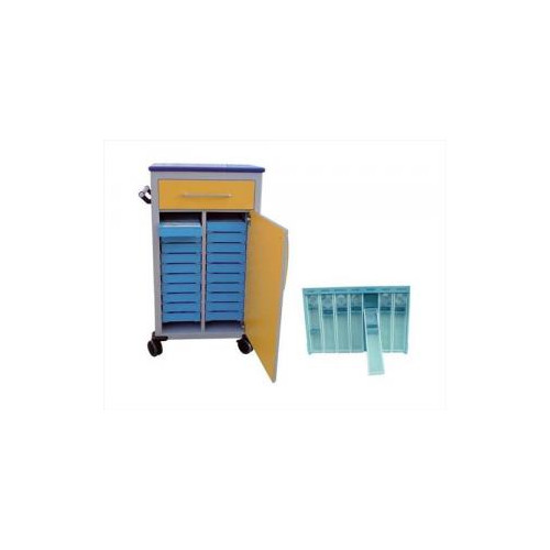 CARRO MEDICACIÓN PARA 20 BANDEJAS (7MODULOS)