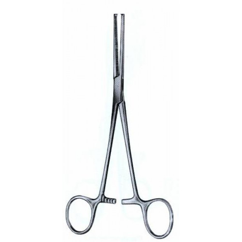 Pinza KOCHER recta con dientes, 14cm. ALLIED