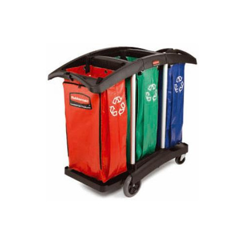 CARRO DE LIMPIEZA TRIPLE CAPACIDAD. RECICLAJE