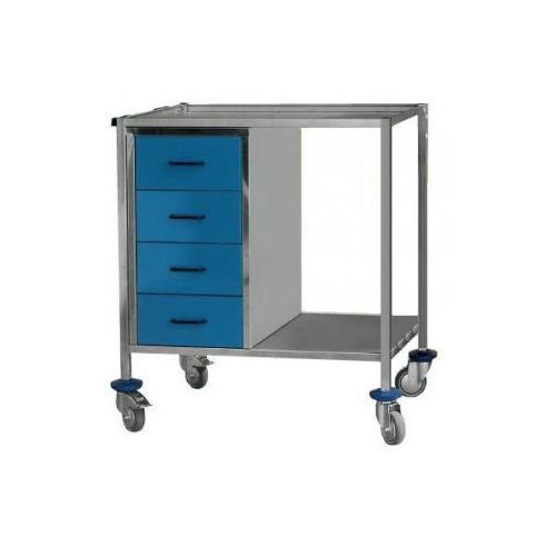 CARRO MULTIFUNCIÓN 4 CAJONES A. INOXIDABLE