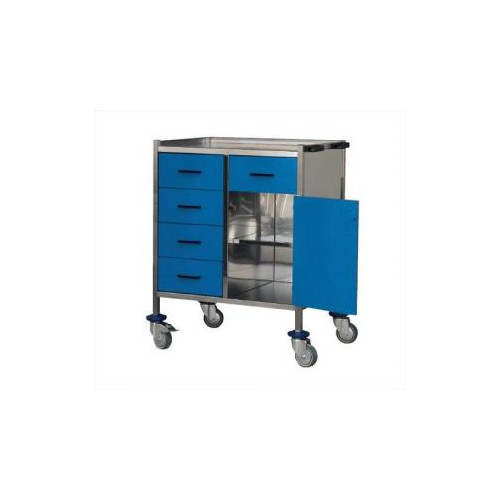 CARRO MULTIFUNCIÓN 5 CAJONES Y ARMARIO CON ESTANTE