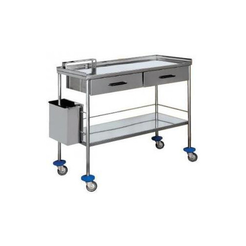 CARRO CURAS A.INOX. 2 Cajones