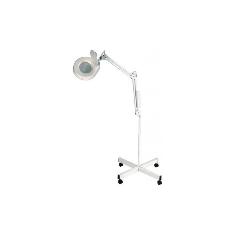 LÁMPARA LUPA CON PIE RODABLE