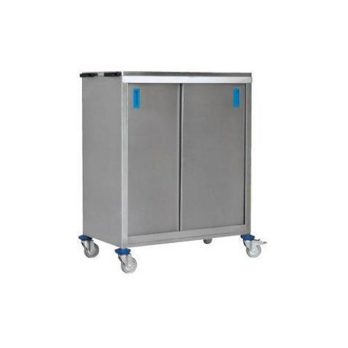 CARRO COMIDA A.INOXIDABLE. Con dos baldas intermed