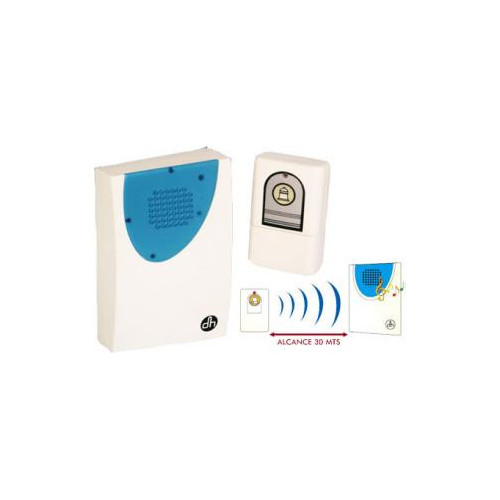 TIMBRE INALAMBRICO RECTANGULAR AZUL